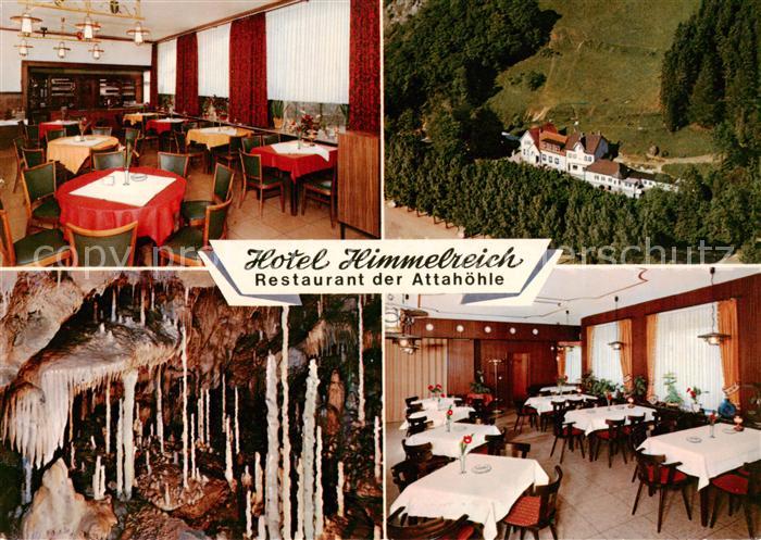 Attendorn Hotel Himmelreich Restaurant der Attahoehle Gastraeume Panorama