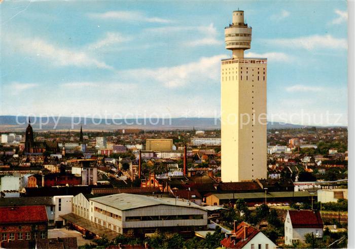 Frankfurt Main Henninger Turm und Stadtansicht