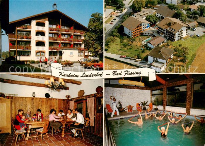 Bad Fuessing Kurheim Lindenhof Gaststube Schwimmbad