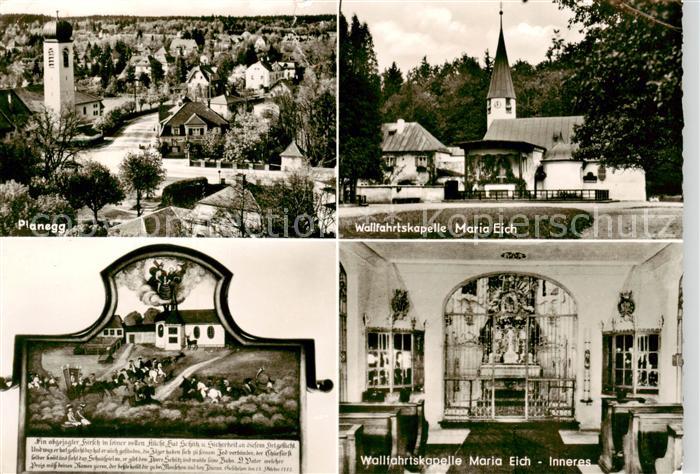 Planegg Wallfahrtskapelle Maria Eich Inneres Gemaelde