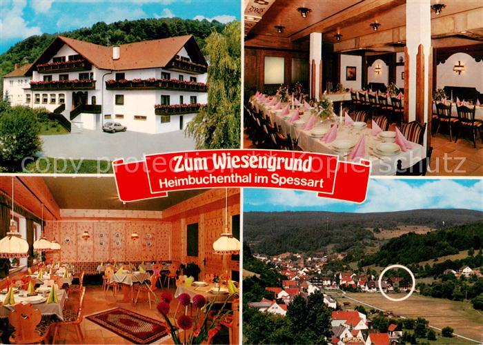 Heimbuchenthal Hotel Restaurant Zum Wiesengrund Speisesaal Gastraum Panorama