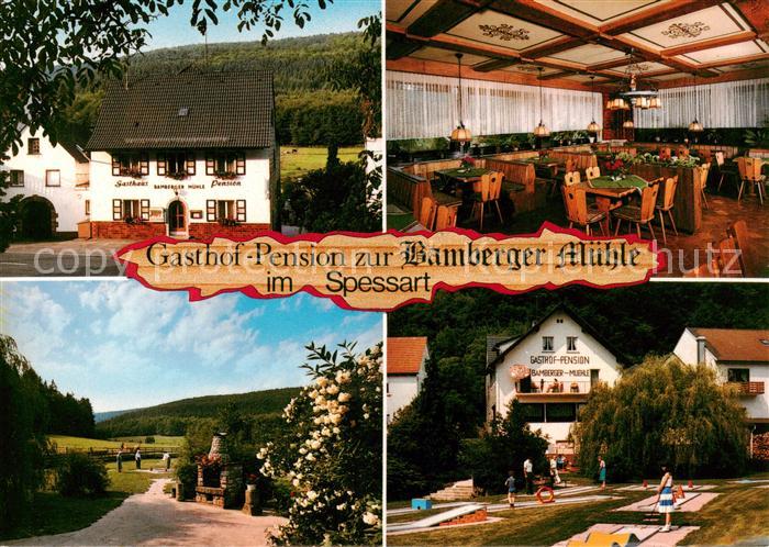 Bamberger Muehle Gasthof Pension zur Bamberger Muehle Festsaal Panorama Minigolf