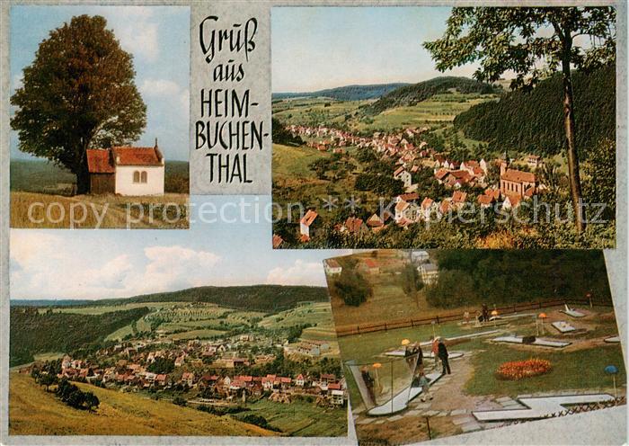 Heimbuchenthal Kapelle Panorama Minigolfanlage