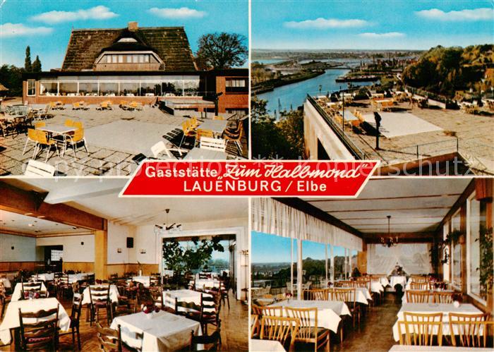 Lauenburg Elbe Hotel Restaurant Bundeskegelbahn Gaststaette zum Halbmond Panoram
