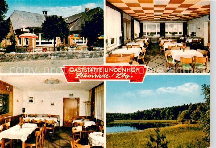 Lehmrade Gaststaette Lindenhof Gastraum Landschaftspanorama