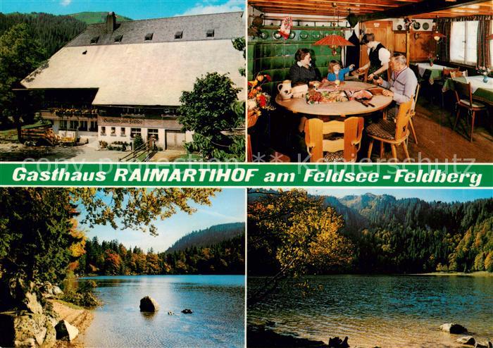 Feldberg 1450m Schwarzwald Gasthaus Raimartihof am Feldsee Gaststube Seepartien