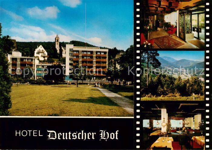 Bad Herrenalb Hotel Deutscher Hof Gastraeume Panorama
