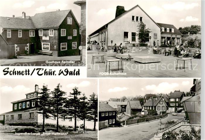 Schnett Masserberg Thueringer Wald Gasthaus Spindler FDGB Kulturhaus Jugendherbe