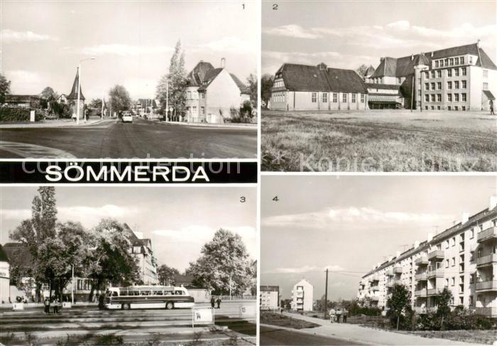 Soemmerda Stadtring Salzmannschule Busbahnhof Strasse der Einheit