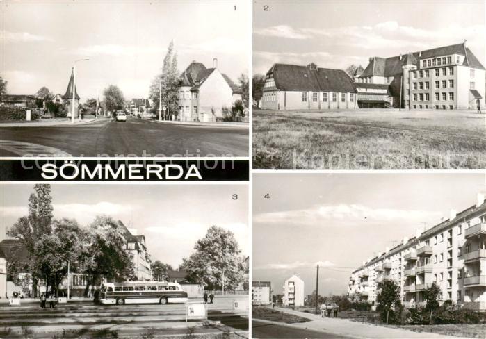 Soemmerda Stadtring Salzmannschule Busbahnhof Strasse der Einheit