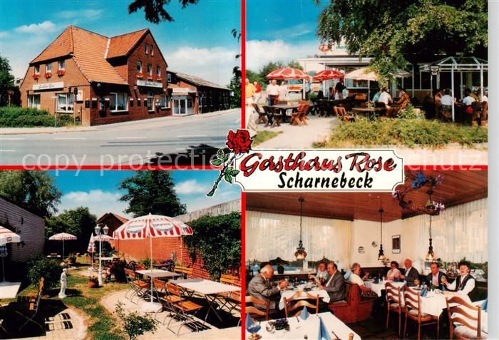 Scharnebeck Lueneburg Gasthaus Rose Gartenterrasse Speisesaal