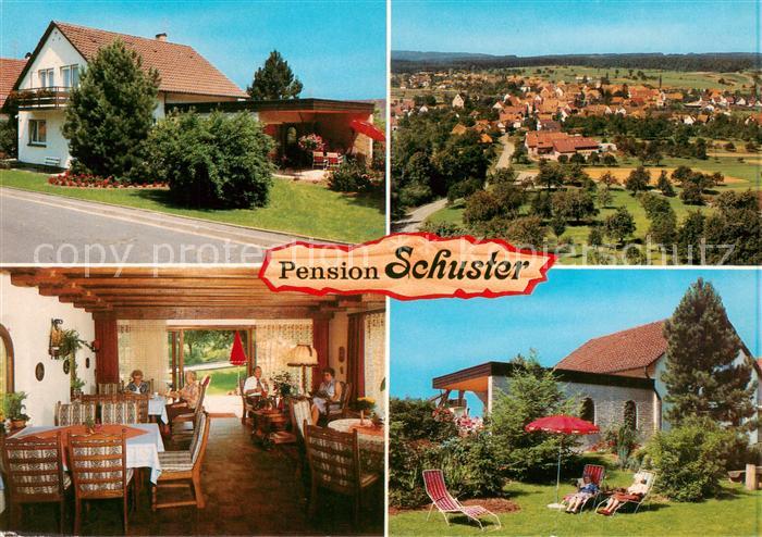 Neuhausen Enzkreis Pension Schuster Panorama Gastraum Liegewiese