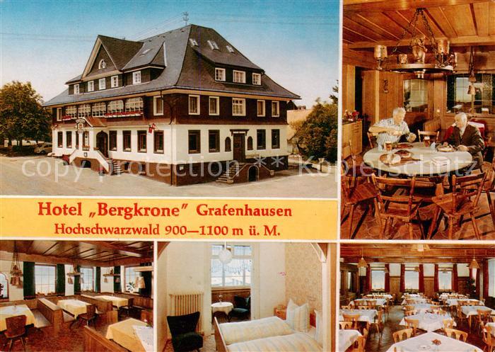 Grafenhausen Schwarzwald Hotel Bergkrone Gastraeume Zimmer
