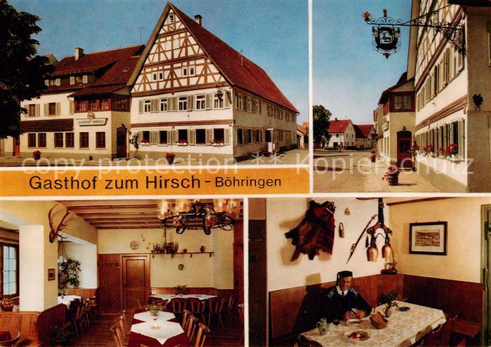 Boehringen Reutlingen Gasthof zum Hirsch Gastraeume Ortspartie