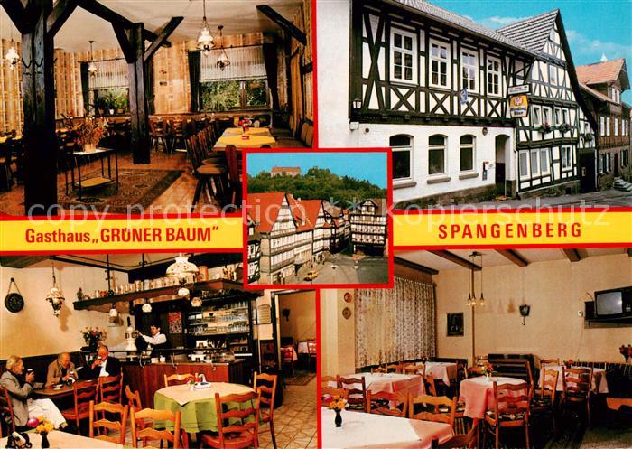 Spangenberg Hessen Gasthaus Gruener Baum Gastraeume Theke