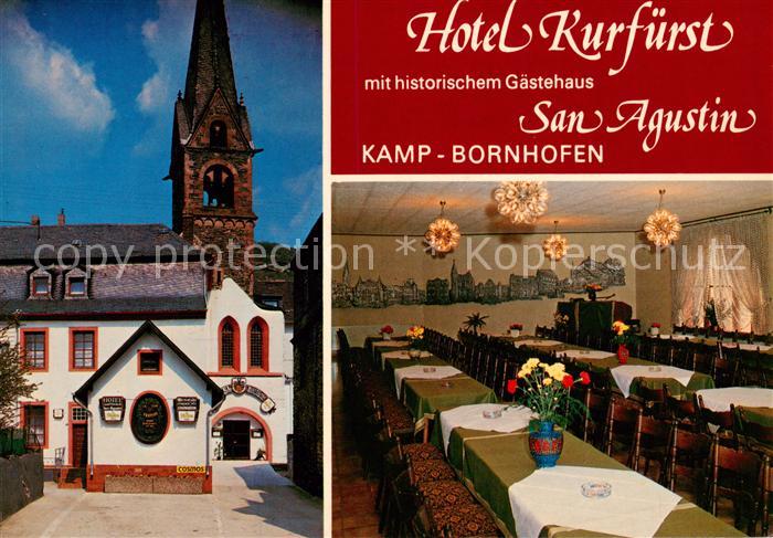 Kamp-Bornhofen Rhein Hotel Kurfuerst mit historischem Gaestehaus San Augustin