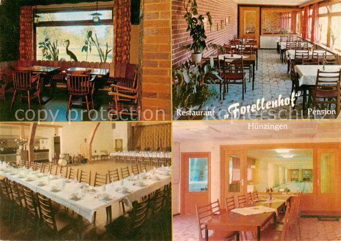 Huenzingen Restaurant Pension Forellenhof Gaststube Festhalle Kegelbahn