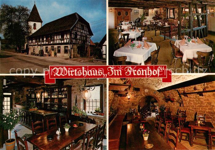 Queichhambach Wirtshaus Im Fronhof Gastraeume Gewoelbekeller