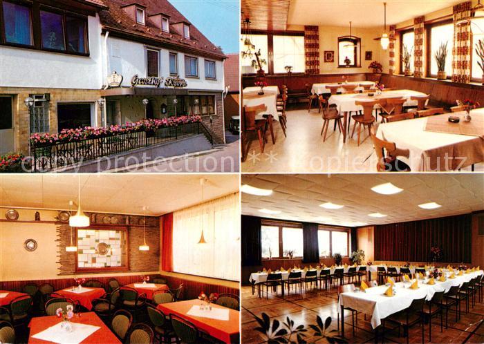 Eschental Kupferzell Gasthaus Metzgerei Zur Krone Gastraeume Festsaal