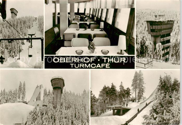 Oberhof  Thueringen Turmcafe Sessellift Sprungschanze