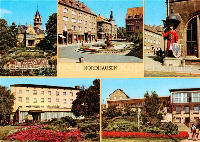 Nordhausen  Harz Meyenburgmuseum Lutherplatz Roland HO Hotel Handelshof HOG Stad