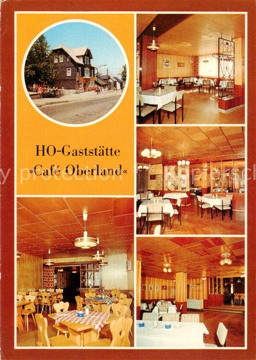 Neuhaus Rennweg HO Gaststaette Cafe Oberland Gastraeume