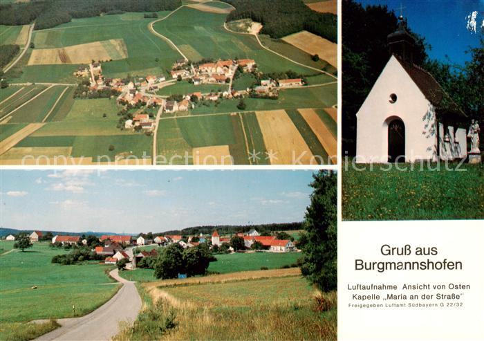 Burgmannshofen Fliegeraufnahme Panorama Kapelle Maria an der Strasse