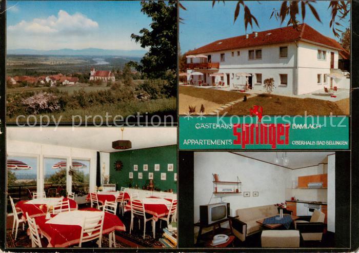 Bamlach Panorama Gaestehaus Springer Appartements Gaststube Zimmer