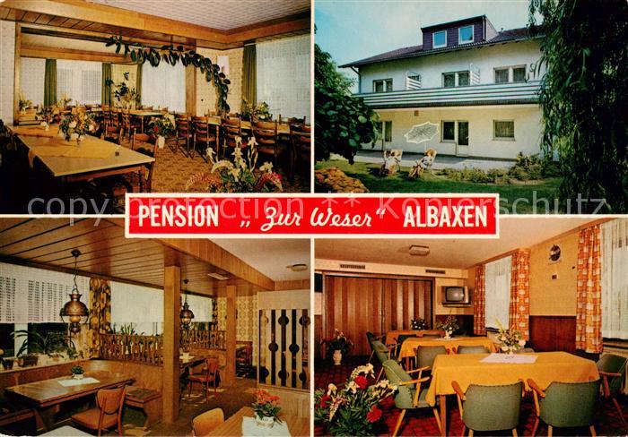 Albaxen Pension Zur Weser Gastraeume