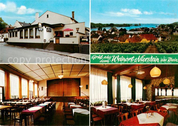 Nierstein Rhein Restaurant Zur Linde Festsaal Gastraum Panorama