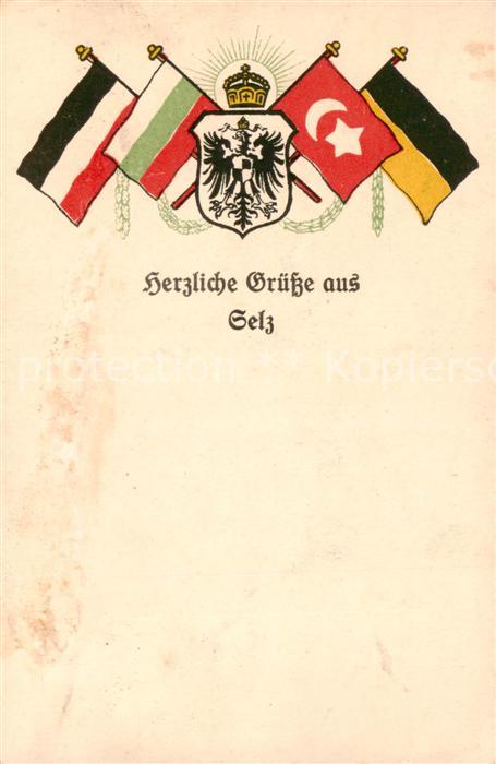 Selz 67 Bas-Rhin Flaggenspiel