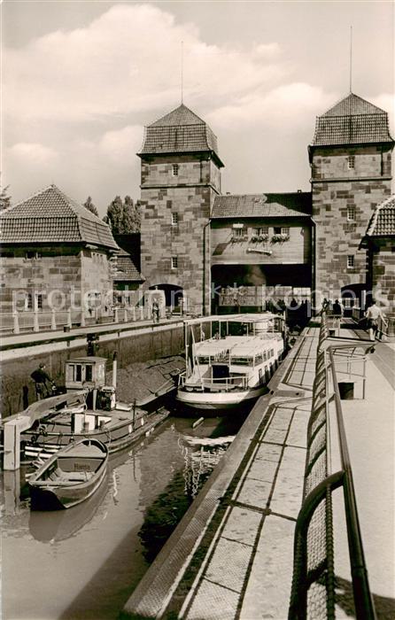 Minden  Westfalen Weser Schachtschleuse