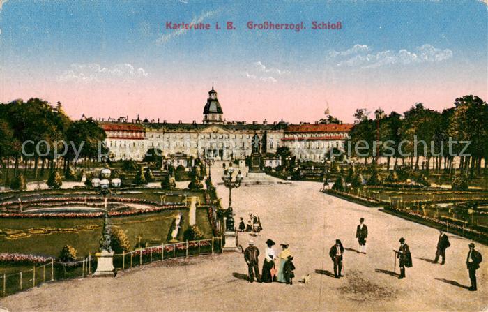 Karlsruhe Baden Grossherzogliches Schloss Feldpost