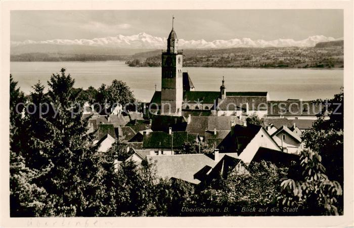 ueberlingen Bodensee Panorama mit Kirche