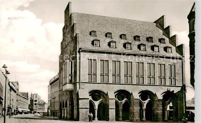 Minden  Westfalen Weser Rathaus und Scharrn