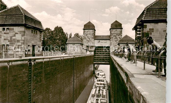 Minden  Westfalen Weser Schachtschleuse