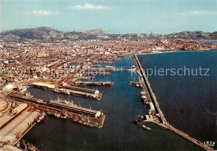 Marseille 13 Vue aerienne du port Le cap Janet