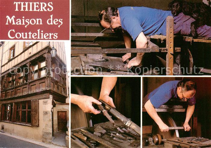 Thiers 63 Puy-de-Dome Maison des Couteliers Emouleurs couches