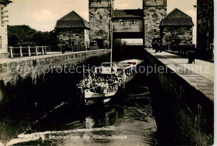 Minden  Westfalen Weser Mindener Schachtschleuse