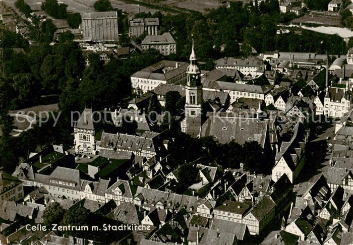 Celle  Niedersachsen Zentrum mit Stadtkirche
