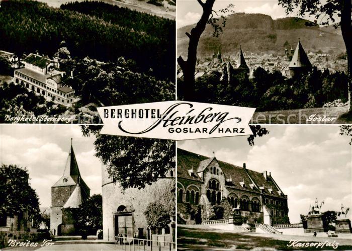 GOSLAR Harz Niedersachsen Berghotel Steinberg Ortsansicht Breites Tor Kaiserpfal