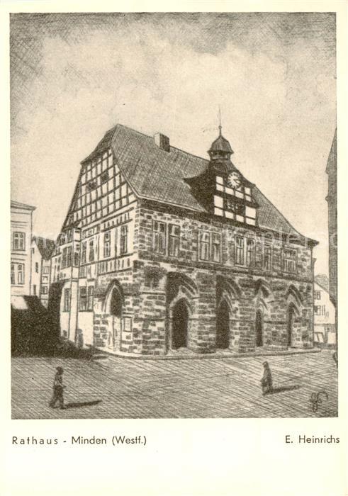 Minden  Westfalen Weser Rathaus