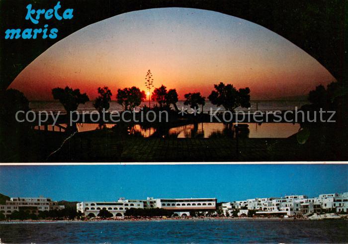 Limin Hersonissou Crete Greece Hotel Creta Maris Bungalows Sonnenuntergang