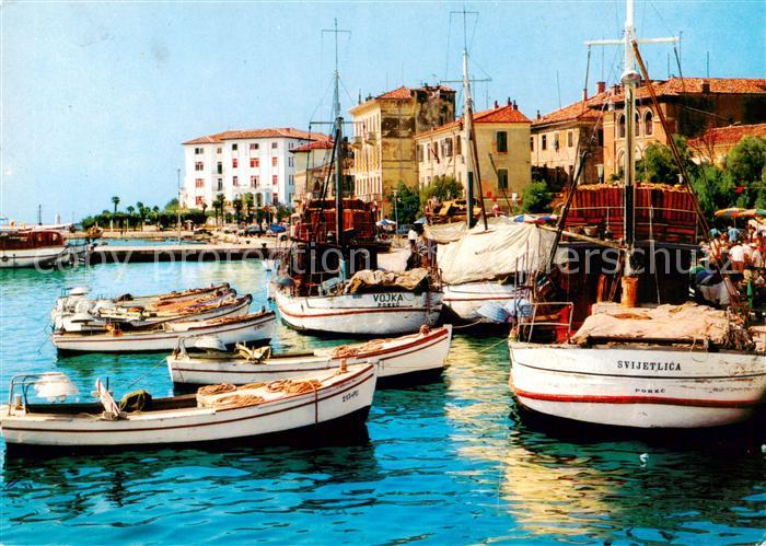 Porec Croatia Fischerhafen Fischkutter