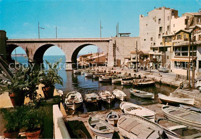 Marseille 13 Le Vallon des Auffes Hafen Bruecke