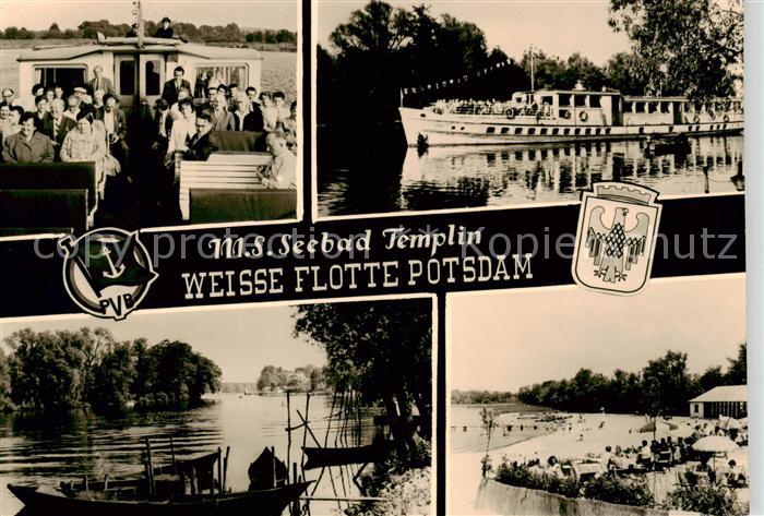 Templin Motorschiff Seebad Templin Weisse Flotte