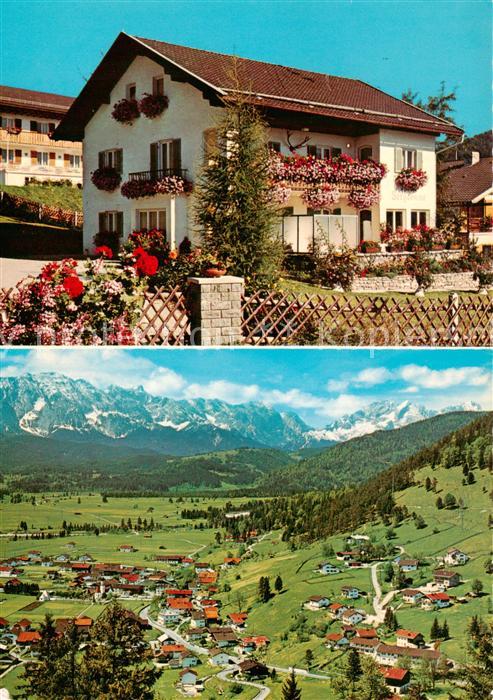 Wallgau Garmisch-Partenkirchen Bayern Haus Bergsonne Ferienheim Panorama Alpen