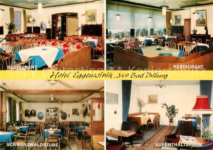 Bad Driburg Hotel Eggenwirth Restaurant Schwarzwaldstube Aufenthaltsraum