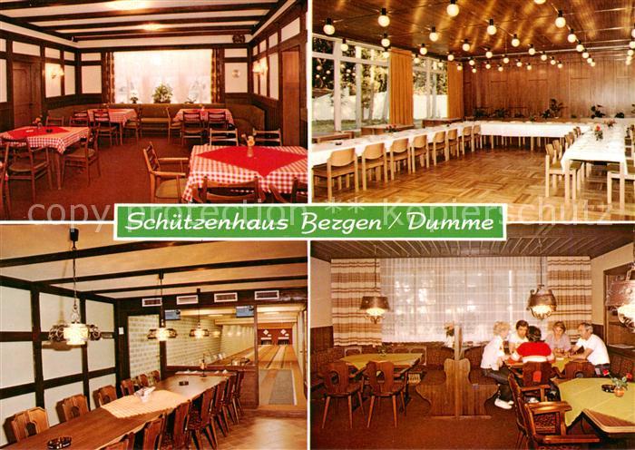 Bergen Dumme Schuetzenhaus Bergen Gastraeume Festsaal Kegelbahn