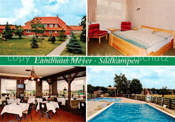 Suedkampen Landhaus Meyer Gaststube Zimmer Schwimmbad